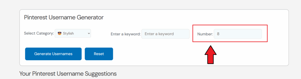 Set the Number of Results