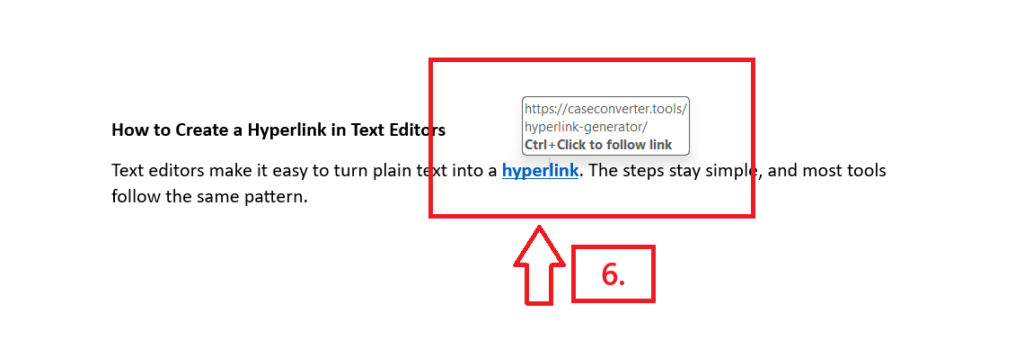 Step 3: Test the Hyperlink