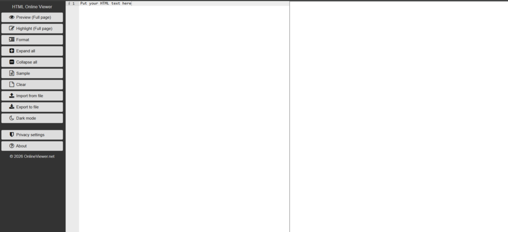 HTML ONLINE VIEWER