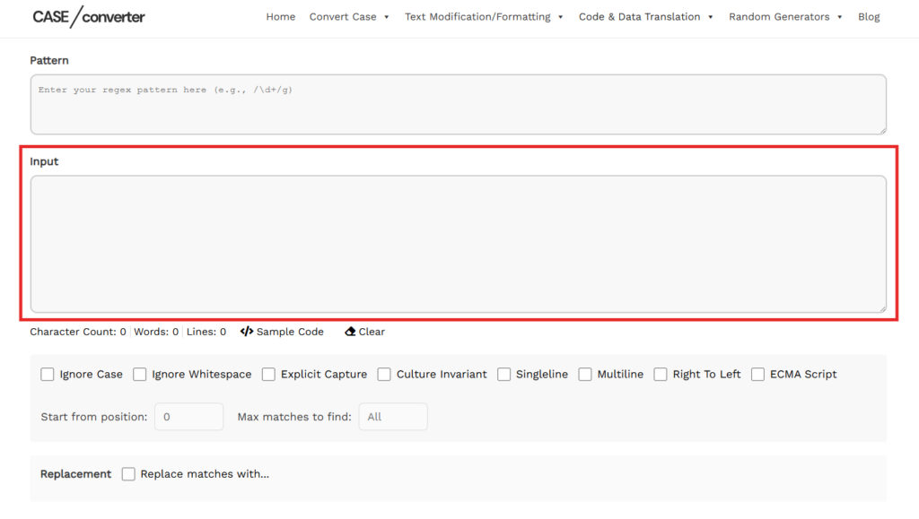 Step 2 Paste or Type Your Test Text