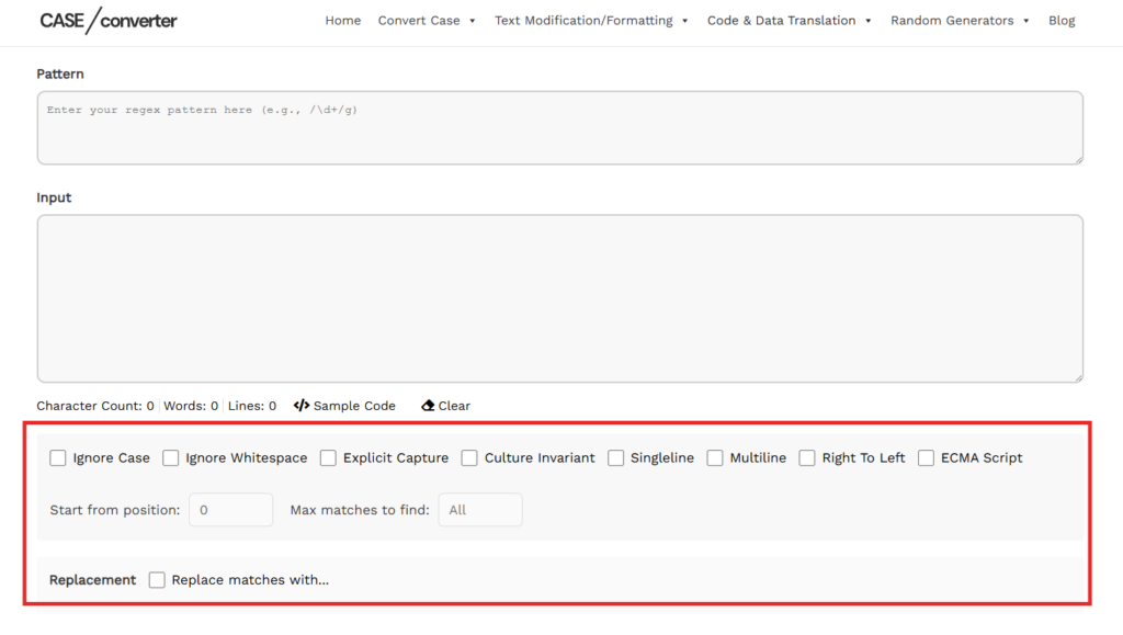 Step 3 Configure Regex Options (Important)