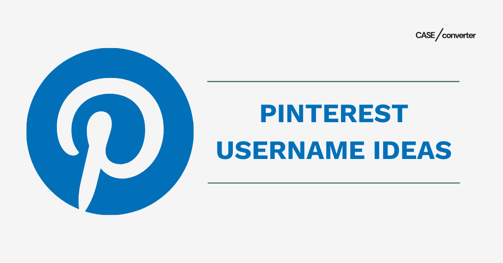 Pinterest Username Ideas
