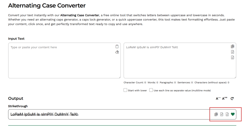 Copy or Export Your Result